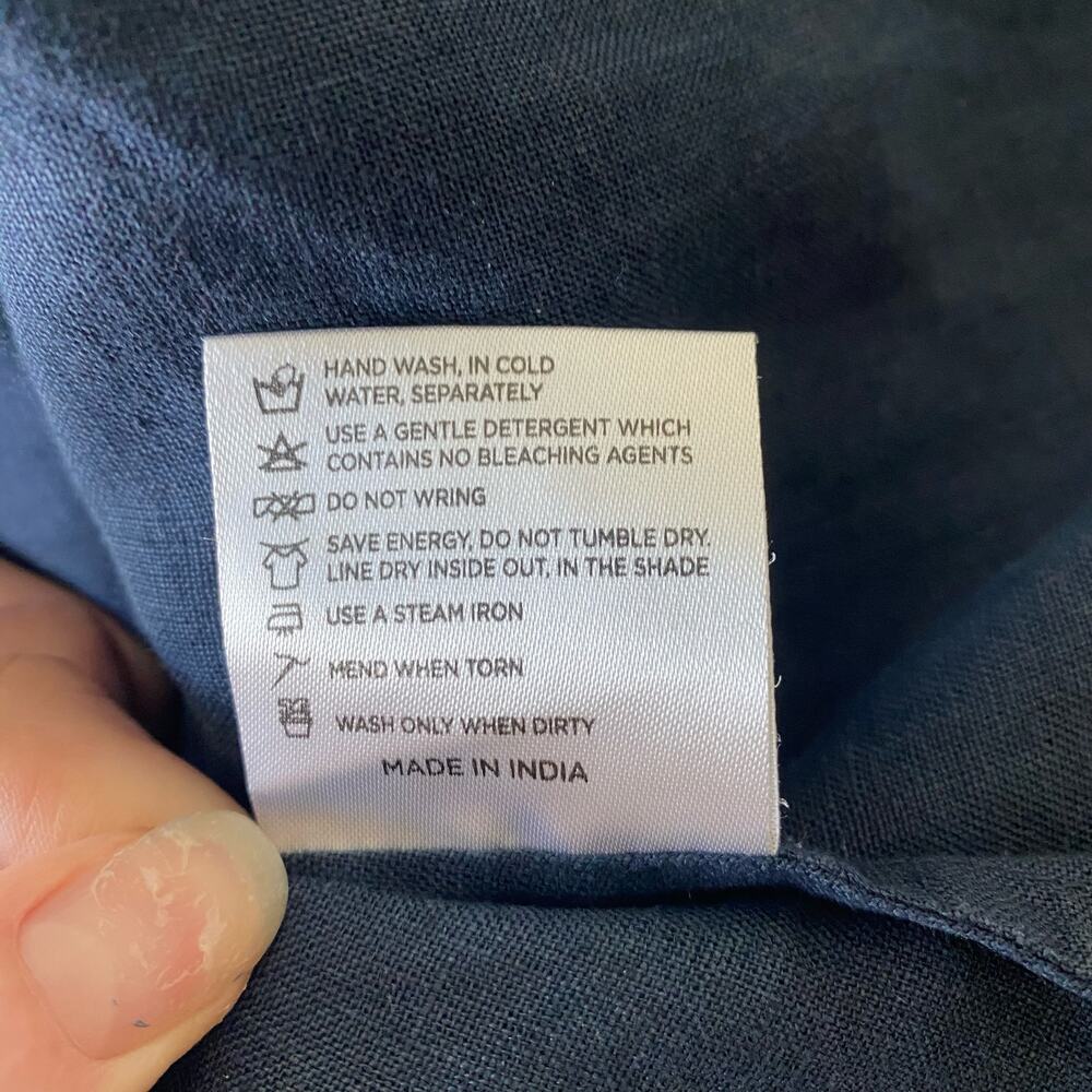 Grassroot By Anita Dongre 100% Linen Split Neck C… - image 7